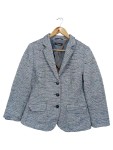 Vorschaubild 1 von Damen Blazer Gr. 38/M Blau Meliert Klassisch Business