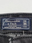 Vorschaubild 3 von Damen Jeans Skinny Fit W24/32/XXS Grau High Rise Fransen
