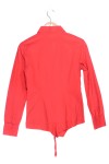 Vorschaubild 2 von Benetton Damen Hemdbluse Rot Gr. 36/S Elegant Klassisch Preppy Baumwolle