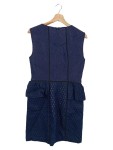 Vorschaubild 2 von NEW YORK Damen Festliches Kleid Gr. 38/M Blau Elegant Wolle Polyamid