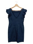 Vorschaubild 2 von Damen Etuikleid Gr. 40/L Blau Elegant Business