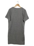 Vorschaubild 2 von Damen Strickkleid 36/S Kariert Schwarz Midi Elegant