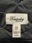 Vorschaubild 3 von Abendkleid Damen Gr. 36/S Schwarz Elegant Pailletten Rüschen Seide