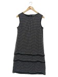Vorschaubild 1 von Damen Businesskleid Gr. 38/M Schwarz Grafisch Elegant