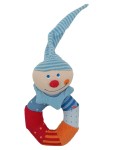 Vorschaubild 1 von Baby Rassel Clown Mehrfarbig Stoff Greifling Spielzeug Farbenfroh