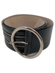 Vorschaubild 1 von Damen Gürtel Leder Schwarz Gr. 90 Modern Reißverschluss-Details