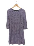 Vorschaubild 1 von MARC O POLO Damen Blusenkleid Gr. 38 M Blau Grafisch Viskose Tunikakleid