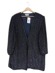 Vorschaubild 1 von Damen Felljacke Schwarz Pailletten Elegant Gr. 40/L 80cm