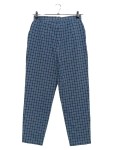 Vorschaubild 2 von Damen Stoffhose Gr. 40 L Blau Kariert Casual Freizeithose