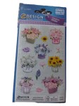 Vorschaubild 1 von DESIGN Kreativ Sticker Set Blumen Basteln Deko Mehrfarbig