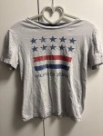 Vorschaubild 2 von T-Shirt Kinder Gr. 152 Grau Sterne Streifen Logo Casual