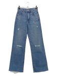 Vorschaubild 1 von Damen Destroyed Jeans W24/32/XXS Blau High Waist Wide Leg Casual
