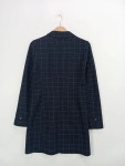 Vorschaubild 3 von Damen Klassischer Mantel Gr. 34/XS Blau Kariert Business