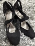 Vorschaubild 2 von Pumps Damen Gr. 36 Schwarz Elegant Riemchenschuhe