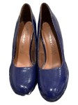 Vorschaubild 1 von Pumps Damen Blau Gr. 36 Elegant High Heels 10cm Absatz Slip-On