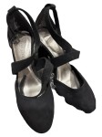 Vorschaubild 1 von Pumps Damen Gr. 36 Schwarz Elegant Riemchenschuhe