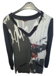Vorschaubild 1 von Damen Langarmshirt Gr. 42/XL Mehrfarbig Abstrakt
