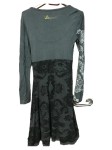 Vorschaubild 2 von Damen Freizeitkleid Gr. 36;S Grau Casual Langarm