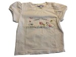 Vorschaubild 1 von T-Shirt Kinder Gr. 80 Weiß Baumwolle Schriftzug Casual Kurzarm Alltag