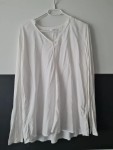 Vorschaubild 2 von Damen Bluse Shirt Gr. 44 Weiß Casual Viskose Langarm