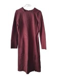 Vorschaubild 1 von Etuikleid Damen Gr. 38 Rot Business Elegant Langarm Kleid