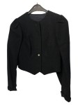 Vorschaubild 1 von Trachtenjacke Damen Schwarz Gr. 38/M Wolle Uni Traditionell Langarm