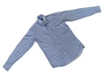 Vorschaubild 2 von Freizeithemd Herren Blau Gr. 48/M Baumwolle Gestreift Casual Langarm