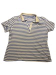 Vorschaubild 1 von Damen Poloshirt 42/XL Gestreift Blau Casual