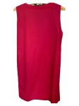 Vorschaubild 2 von Etuikleid Damen Gr. 46/3XL Rot Baumwolle Uni Klassisch Business