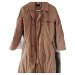Vorschaubild 1 von Trenchcoat Damen Gr. 36/S Beige Polyester Uni Klassisch Langarm