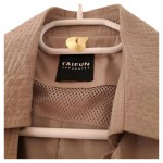 Vorschaubild 3 von Trenchcoat Damen Gr. 36/S Beige Polyester Uni Klassisch Langarm