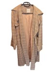 Vorschaubild 1 von Damen Trenchcoat Gr. 34 Beige Kariert Klassisch Mantel