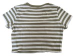 Vorschaubild 2 von Damen T-Shirt 36/S Oliv gestreift Casual Micro Crop Tee