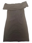 Vorschaubild 1 von Damen Etuikleid 38/M Schwarz Schulterfrei Minikleid Minimalistisch