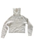 Vorschaubild 1 von Pullover Damen Gr. 34/XS Weiß Alpaka Strukturmuster Casual