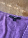Vorschaubild 3 von Damen Pullunder Gr. 38/M Lila Casual Baumwolle V-Ausschnitt