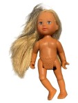 Vorschaubild 1 von Puppe Mädchen Puppenhaus-Püppchen Beige Blondhaarig Spielzeug