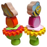 Vorschaubild 1 von Junior Stapelturm Holzspielzeug Motorikspielzeug Kinder Mehrfarbig