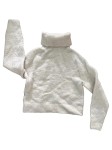 Vorschaubild 2 von Pullover Damen Gr. 34/XS Weiß Alpaka Strukturmuster Casual