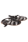 Vorschaubild 1 von Sandalen Damen Mehrfarbig Geflochten Gr. 38 Bohemian Vintage