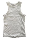 Vorschaubild 1 von Top Damen Weiß Gr. 36/S Baumwolle Rippstrick Casual Ärmellos