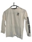 Vorschaubild 1 von Langarmshirt Kinder Weiß Gr. 158 Baumwolle Uni Casual Schriftzug