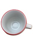 Vorschaubild 1 von Alföldi Porcelan Tasse Weiß mit rotem Rand Porzellan 250ml Hungary
