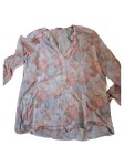 Vorschaubild 1 von Bluse Damen Gr. 40 L Baumwolle Mehrfarbig Abstrakt Casual