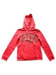 Vorschaubild 1 von Mädchen Kapuzenpullover Rot Gr. 140 Pailletten Casual