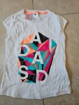 Vorschaubild 3 von Mädchen T-Shirt Gr. 128 Weiß mit buntem Grafik-Print Casual