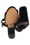 Vorschaubild 3 von Damen Plateausandalen Grün Samt Elegant Urban Gr. 38