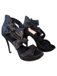 Vorschaubild 1 von Damen Sandaletten Gr. 36 Schwarz Elegant High Heels Party Schuhe