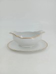 Vorschaubild 1 von Dipschale Porzellan Weiß Klassisch Soßenschale Schale 22x15 cm