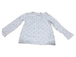 Vorschaubild 1 von Mädchen Langarmshirt Gr. 80 Weiß Sterne Casual
